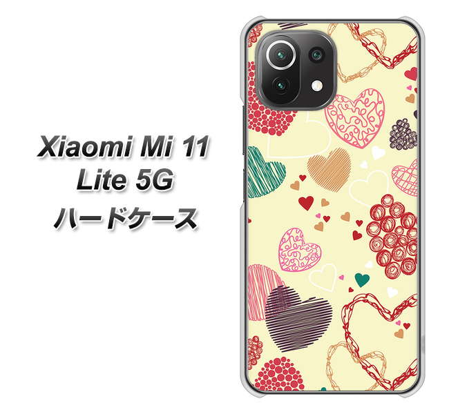 Xiaomi(シャオミ)Mi 11 Lite 5G 高画質仕上げ 背面印刷 ハードケース【480 素朴なハート】