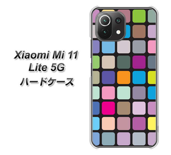 Xiaomi(シャオミ)Mi 11 Lite 5G 高画質仕上げ 背面印刷 ハードケース【509 カラースクエア】