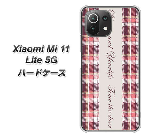 Xiaomi（シャオミ）Mi 11 Lite 5G 高画質仕上げ 背面印刷 ハードケース【518 チェック柄besuty】