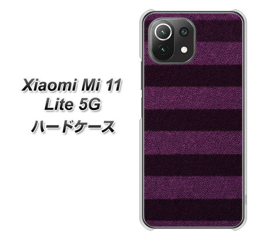 Xiaomi(シャオミ)Mi 11 Lite 5G 高画質仕上げ 背面印刷 ハードケース【533 極太ボーダーPR&NV】