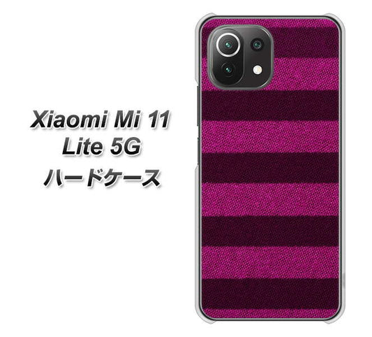 Xiaomi（シャオミ）Mi 11 Lite 5G 高画質仕上げ 背面印刷 ハードケース【534 極太ボーダーPK&NV】