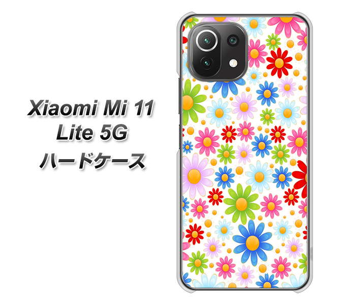 Xiaomi(シャオミ)Mi 11 Lite 5G 高画質仕上げ 背面印刷 ハードケース【606 マーガレット】