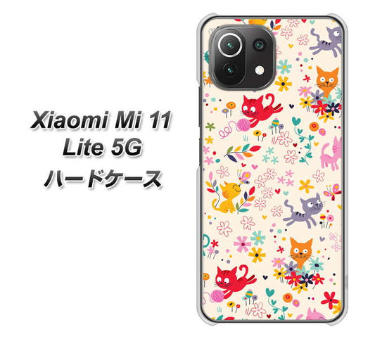 Xiaomi(シャオミ)Mi 11 Lite 5G 高画質仕上げ 背面印刷 ハードケース【693 ネコのあそび場】