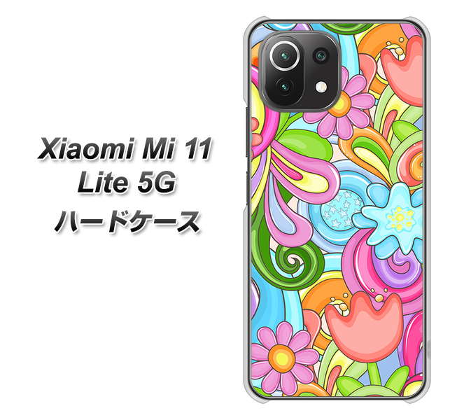 Xiaomi(シャオミ)Mi 11 Lite 5G 高画質仕上げ 背面印刷 ハードケース【713 ミラクルフラワー】