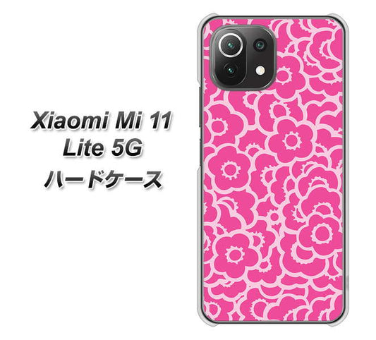 Xiaomi（シャオミ）Mi 11 Lite 5G 高画質仕上げ 背面印刷 ハードケース【716 ピンクフラワー】