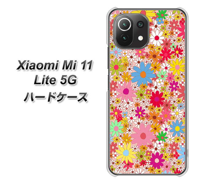 Xiaomi(シャオミ)Mi 11 Lite 5G 高画質仕上げ 背面印刷 ハードケース【746 花畑A】