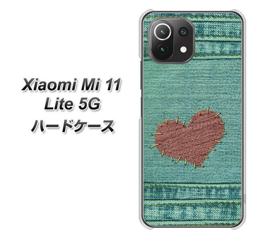 Xiaomi(シャオミ)Mi 11 Lite 5G 高画質仕上げ 背面印刷 ハードケース【1142 デニムとハート】