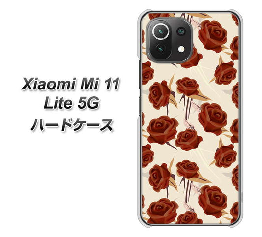 Xiaomi(シャオミ)Mi 11 Lite 5G 高画質仕上げ 背面印刷 ハードケース【1157 クラシックローズ】