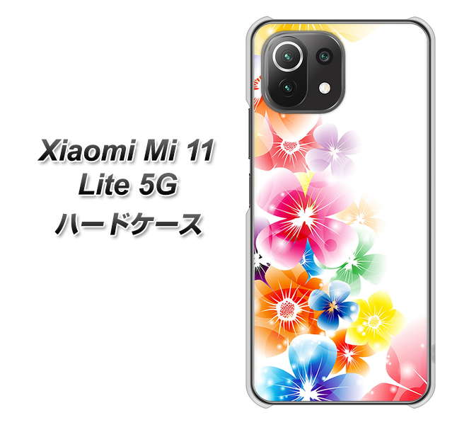 Xiaomi(シャオミ)Mi 11 Lite 5G 高画質仕上げ 背面印刷 ハードケース【1209 光と花】