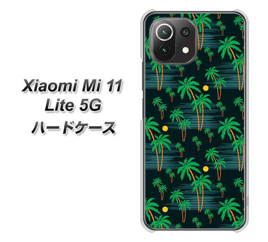 Xiaomi(シャオミ)Mi 11 Lite 5G 高画質仕上げ 背面印刷 ハードケース【1315 月夜とヤシ】