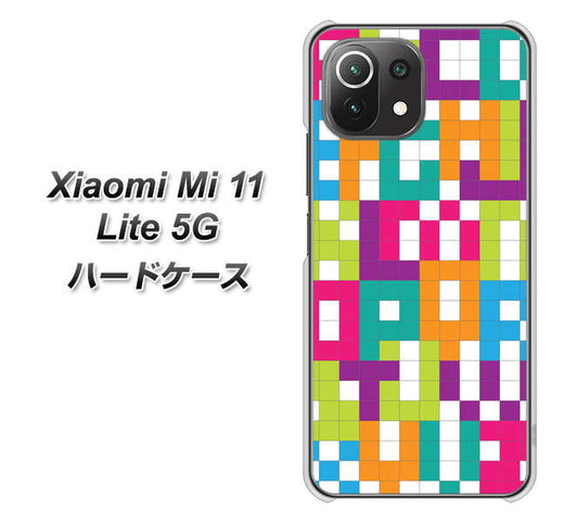 Xiaomi(シャオミ)Mi 11 Lite 5G 高画質仕上げ 背面印刷 ハードケース【IB916 ブロックアルファベット】