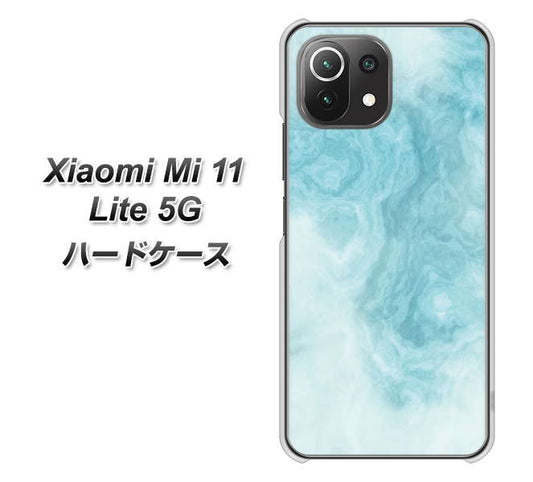 Xiaomi(シャオミ)Mi 11 Lite 5G 高画質仕上げ 背面印刷 ハードケース【KM868 大理石BL】