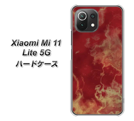 Xiaomi(シャオミ)Mi 11 Lite 5G 高画質仕上げ 背面印刷 ハードケース【KM870 大理石RD】