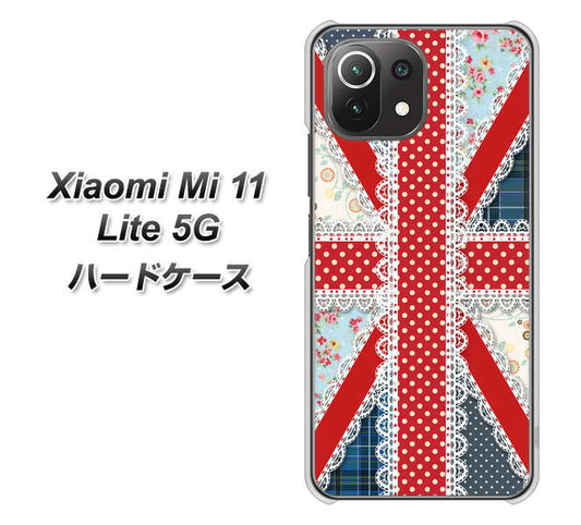Xiaomi(シャオミ)Mi 11 Lite 5G 高画質仕上げ 背面印刷 ハードケース【SC805 ユニオンジャック レース】