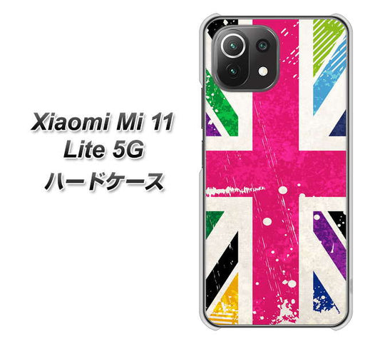 Xiaomi（シャオミ）Mi 11 Lite 5G 高画質仕上げ 背面印刷 ハードケース【SC806 ユニオンジャック ピンクビンテージ】