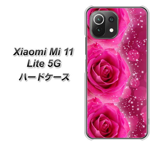 Xiaomi(シャオミ)Mi 11 Lite 5G 高画質仕上げ 背面印刷 ハードケース【VA815 3連のバラ】