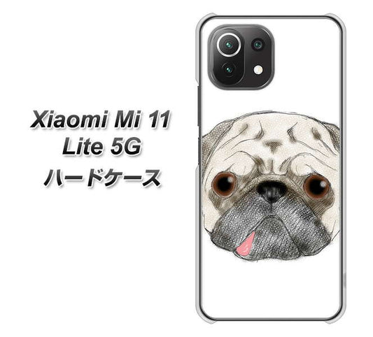Xiaomi(シャオミ)Mi 11 Lite 5G 高画質仕上げ 背面印刷 ハードケース【YD855 パグ01】