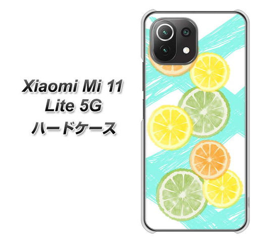 Xiaomi（シャオミ）Mi 11 Lite 5G 高画質仕上げ 背面印刷 ハードケース【YJ183 オレンジライム】