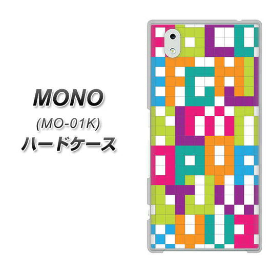 docomo MONO MO-01K 高画質仕上げ 背面印刷 ハードケース【IB916  ブロックアルファベット】