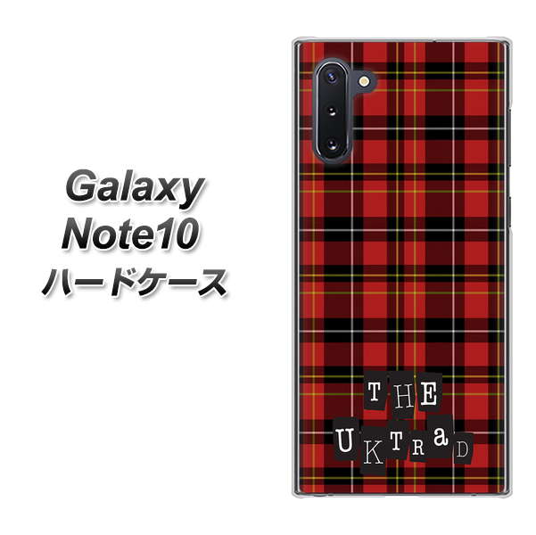ギャラクシー Note10 高画質仕上げ 背面印刷 ハードケース【547 THEチェック】