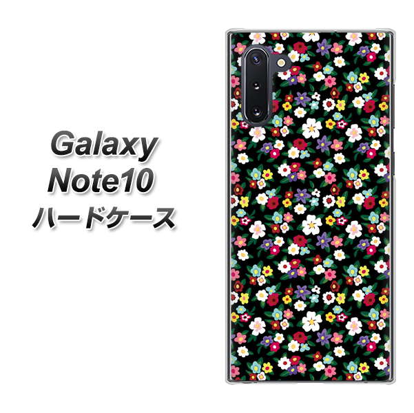 ギャラクシー Note10 高画質仕上げ 背面印刷 ハードケース【778 マイクロリバティプリントBK】