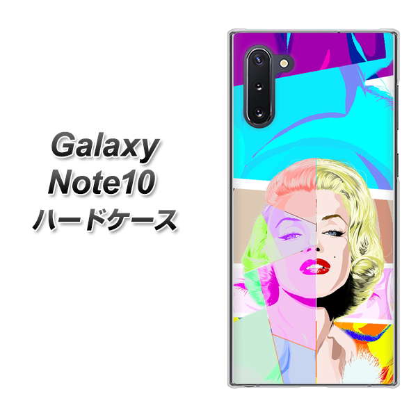 ギャラクシー Note10 高画質仕上げ 背面印刷 ハードケース【YJ210 マリリンモンローデザイン(C)】