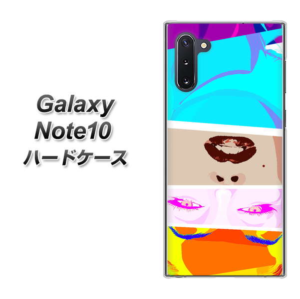ギャラクシー Note10 高画質仕上げ 背面印刷 ハードケース【YJ211 マリリンモンローデザイン(D)】