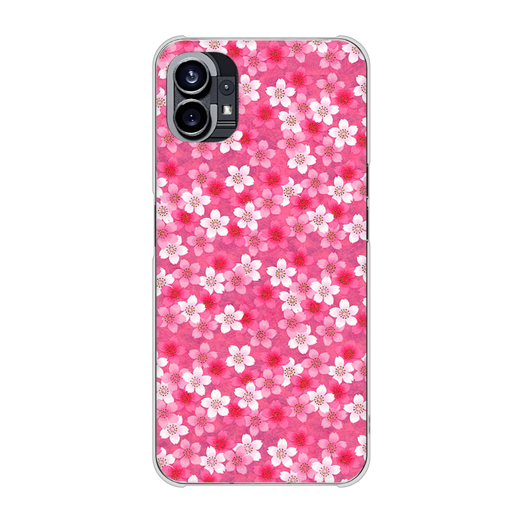 Nothing Phone(1) 高画質仕上げ 背面印刷 ハードケース【065 さくら】