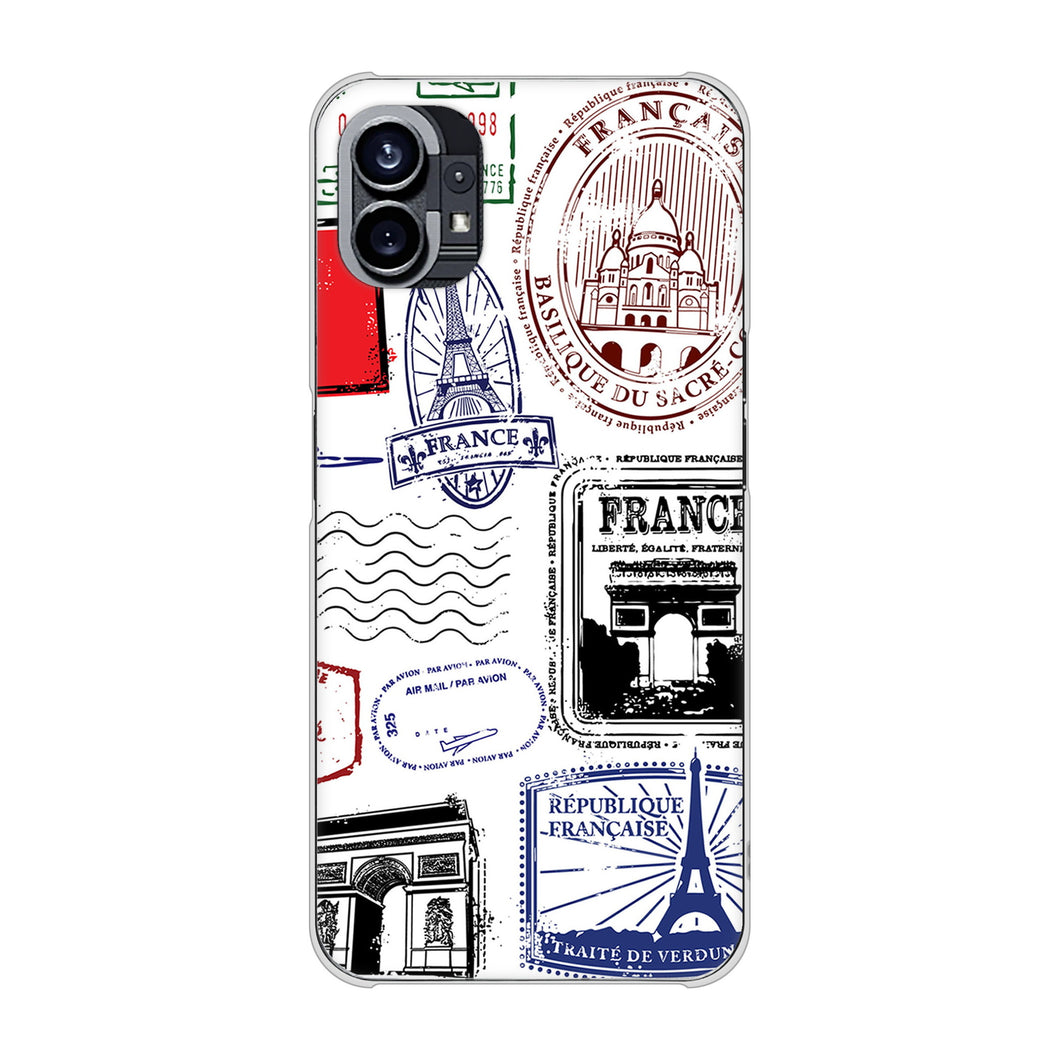 Nothing Phone(1) 高画質仕上げ 背面印刷 ハードケース【592 FRANCE】