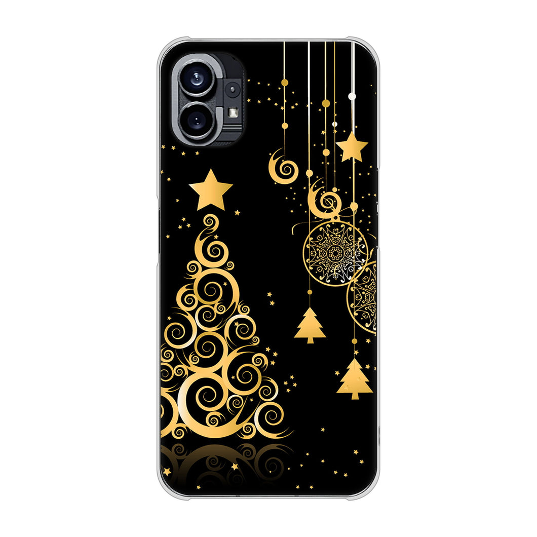 Nothing Phone(1) 高画質仕上げ 背面印刷 ハードケース【721 その他のカラークリスマスツリー】