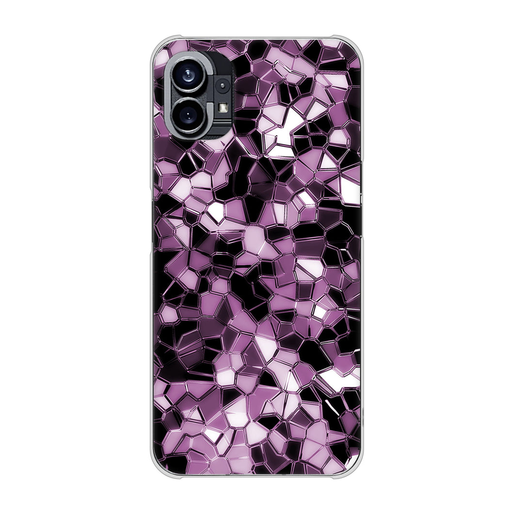 Nothing Phone(1) 高画質仕上げ 背面印刷 ハードケース【EK837 テクニカルミラーパープル】