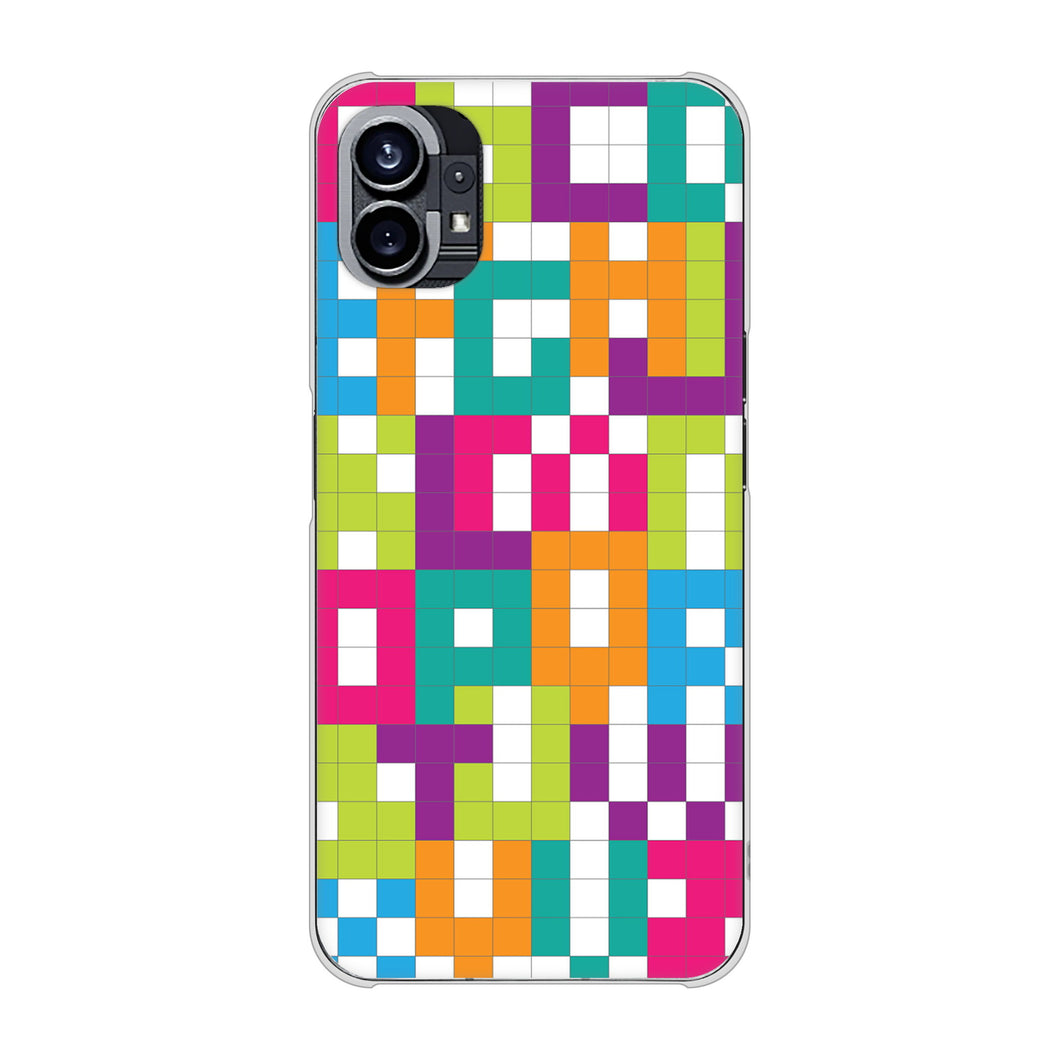 Nothing Phone(1) 高画質仕上げ 背面印刷 ハードケース【IB916 ブロックアルファベット】