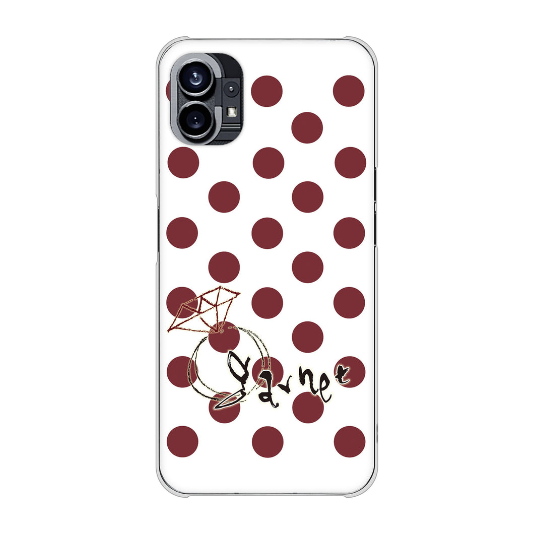 Nothing Phone(1) 高画質仕上げ 背面印刷 ハードケース【OE810 1月ガーネット】