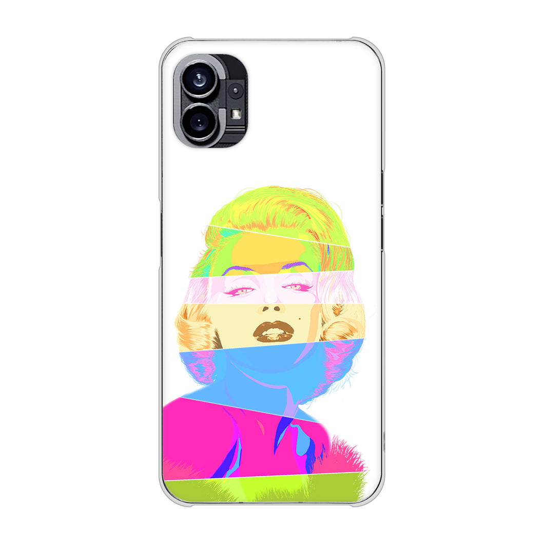 Nothing Phone(1) 高画質仕上げ 背面印刷 ハードケース【YJ208 マリリンモンローデザイン(A)】