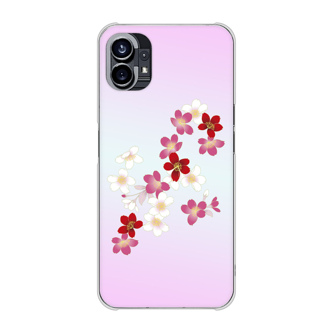 Nothing Phone(1) 高画質仕上げ 背面印刷 ハードケース【YJ320 桜 和】