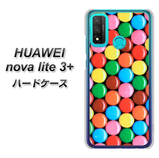 HUAWEI(ファーウェイ) nova lite 3プラス POT-LX2J 高画質仕上げ 背面印刷 ハードケース【448 マーブルチョコ】