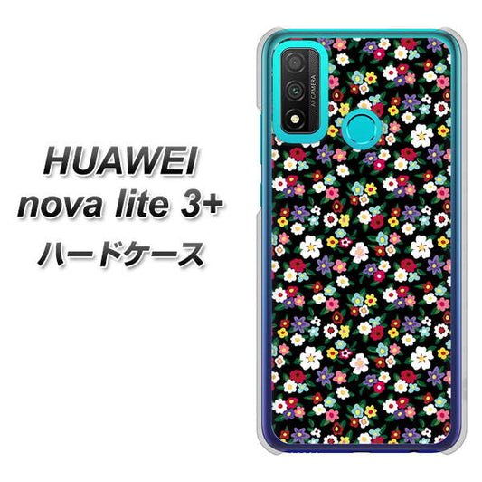 HUAWEI(ファーウェイ) nova lite 3プラス POT-LX2J 高画質仕上げ 背面印刷 ハードケース【778 マイクロリバティプリントBK】