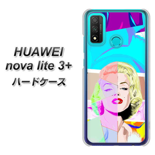 HUAWEI(ファーウェイ) nova lite 3プラス POT-LX2J 高画質仕上げ 背面印刷 ハードケース【YJ210 マリリンモンローデザイン(C)】
