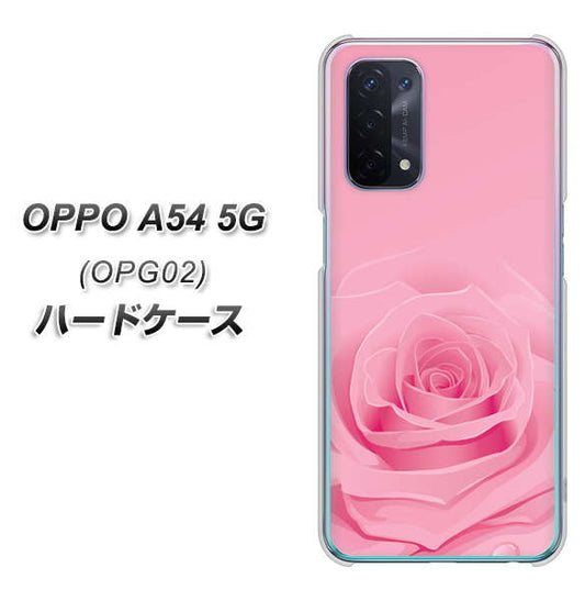au オッポ A54 5G OPG02 高画質仕上げ 背面印刷 ハードケース【401 ピンクのバラ】