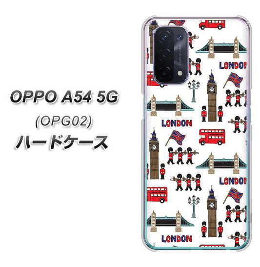 au オッポ A54 5G OPG02 高画質仕上げ 背面印刷 ハードケース【EK811 ロンドンの街】