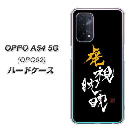 au オッポ A54 5G OPG02 高画質仕上げ 背面印刷 ハードケース【OE803 虎視眈々】