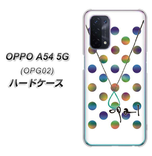 au オッポ A54 5G OPG02 高画質仕上げ 背面印刷 ハードケース【OE819 10月オパール】