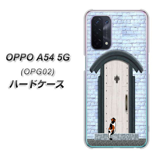au オッポ A54 5G OPG02 高画質仕上げ 背面印刷 ハードケース【YA951 石ドア01】