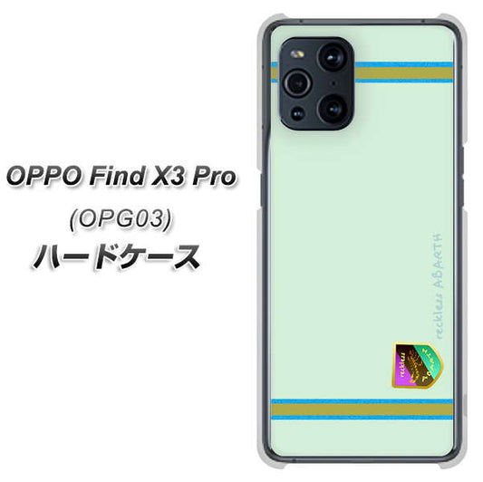 au オッポ Find X3 Pro OPG03 高画質仕上げ 背面印刷 ハードケース【YC938 アバルト09】
