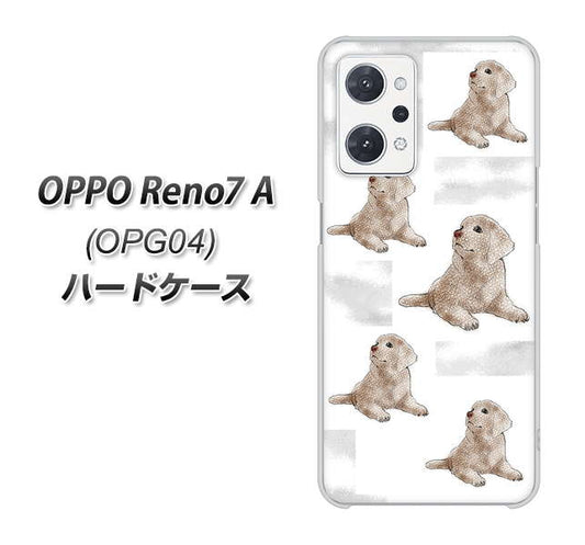 OPPO Reno7 A OPG04 au 高画質仕上げ 背面印刷 ハードケース【YD823 ラブラドールレトリバー04】
