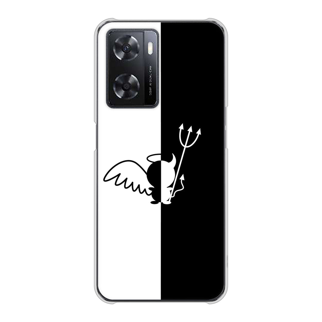 OPPO A77 高画質仕上げ 背面印刷 ハードケース【027 ハーフデビット】