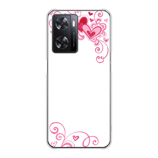 OPPO A77 365 ハートフレーム ハードケース 背面印刷