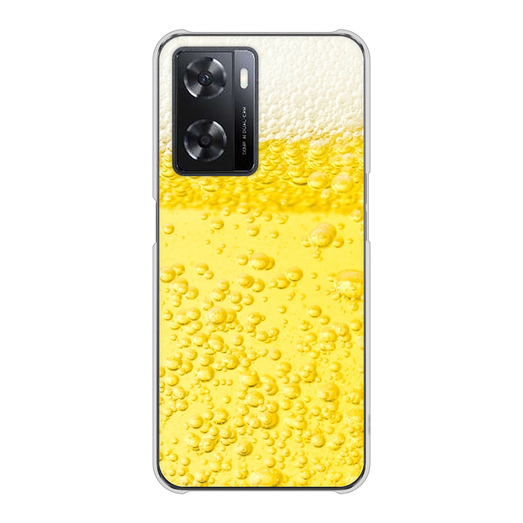 OPPO A77 高画質仕上げ 背面印刷 ハードケース【450 生ビール】