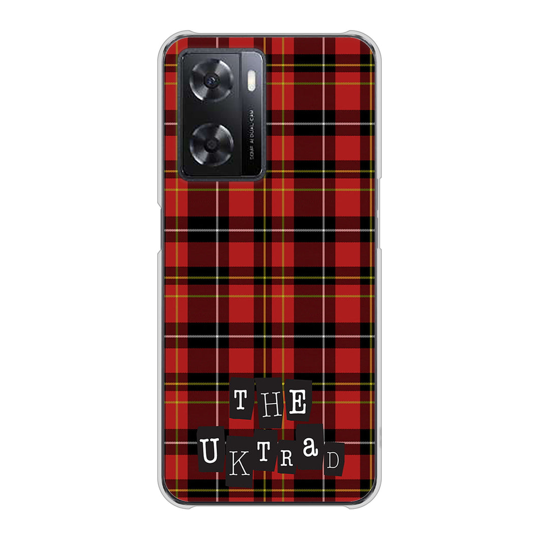 OPPO A77 高画質仕上げ 背面印刷 ハードケース【547 THEチェック】