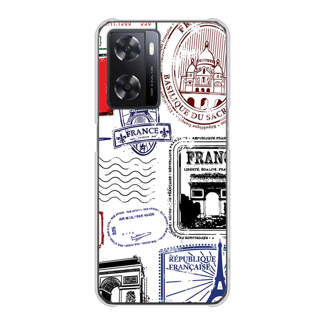 OPPO A77 高画質仕上げ 背面印刷 ハードケース【592 FRANCE】